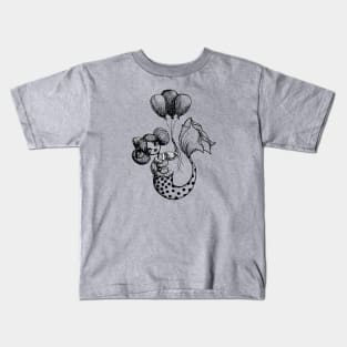 Mermaid Sketches Series: Carnival Mermaid Kids T-Shirt